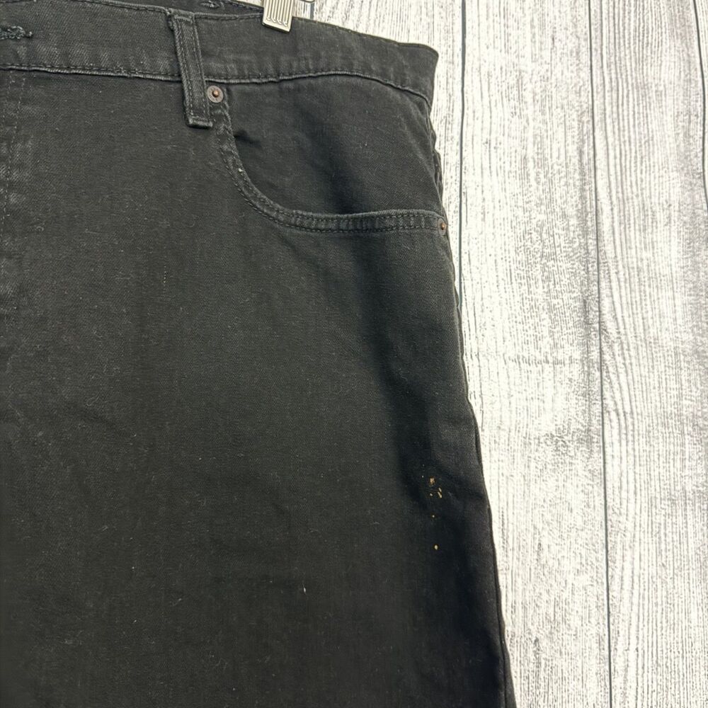 Levi's 569 Men's W42 Black Bleached Loose Fit Denim Jeans Y2K Streetwear - Picture 2 of 8